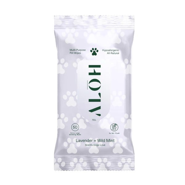ALOH Hypoallergenic All-Natural Multi-Purpose Pet Wipes - Lavender + Wild Mint 50ct Wipes