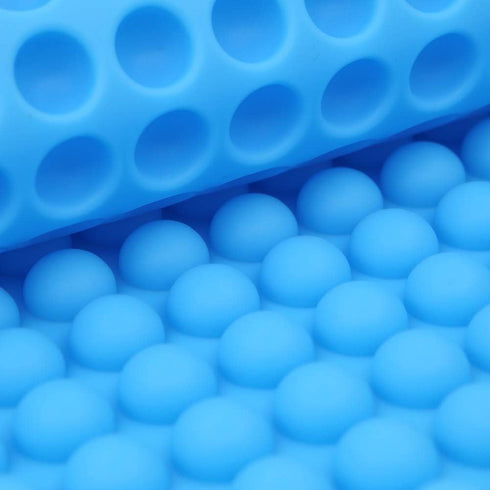468-Cavity Dog Treat Mold, Mini Round Silicone Mold for Pet Treats Baking, Small Dot Cake Decoration (Blue)