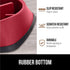 Gorilla Grip Interactive Puzzle Toy Bowls for Dogs and Cats - Slow Feeder, 1 Cup Red, 100% BPA Free