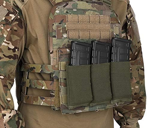 KRYDEX Molle 5.56mm Single/Double/Triple Magazine Pouch for .223 5.56 Magazine