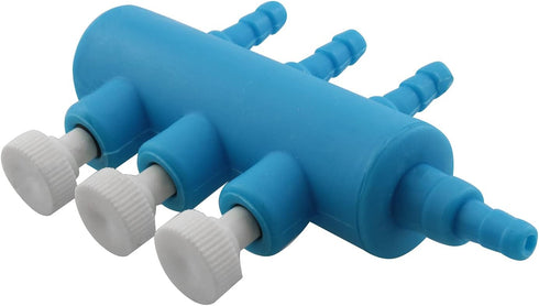 Air Manifold 8mm to 4mm - 3 Way Outlet Air Flow Distributor for Aquarium Air Pump Hose Splitters
