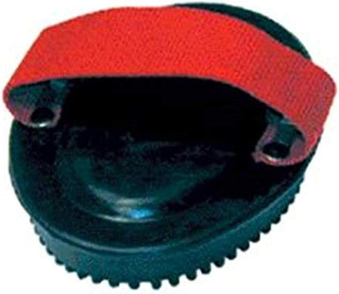 222745 Web Handled Rubber Curry Comb for Horses, Black