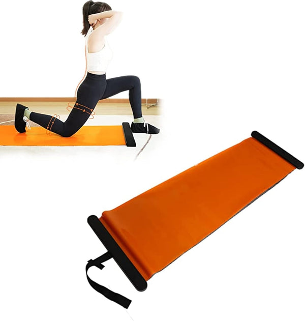 Yoga Fitness Slide Board Sliding Mat with End Stops, Quiet Sports Slide Mat for Body Shaping Workout