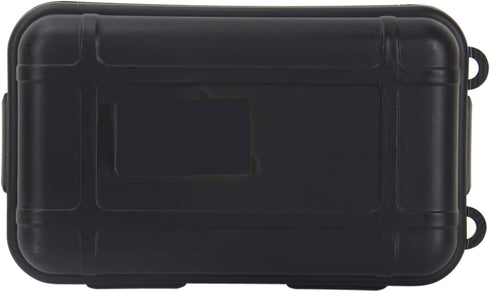 Outdoor Waterproof Shockproof Box, Black | Airtight Survival Case Container for Camping Fishing (S)