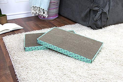 Kitty City Corrugate Cat Scratch Pad, Non-Stick Litter Scoop, Cat Litter Mats, Litter Box Kit