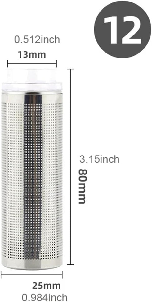baoauh 10pcs Shrimp(12mm) Aquarium Stainless Steel Mesh Filter Guard Inflow Inlet Filter Stainless Steel Mesh Net Guard
