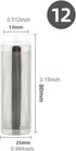 baoauh 10pcs Shrimp(12mm) Aquarium Stainless Steel Mesh Filter Guard Inflow Inlet Filter Stainless Steel Mesh Net Guard