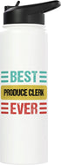 Produce Clerk Shirts & Gifts Produce Clerk Stainless Steel Insulated Water Bottle