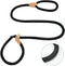 Adjustable Heavy Duty Dog Slip Lead and Snap Hook Leash, 2/5" x 5 FT Braided Rope for Large Medium Dogs