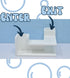 Aquarium Underground Tunnel, Unique Fish & Shrimp Hideout, Made in USA (Corner Tunnel, White)