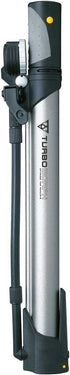 Topeak Turbo Morph Bike Pump with Gauge - Silver/Black, 32.2 x 5.8 x 3 cm