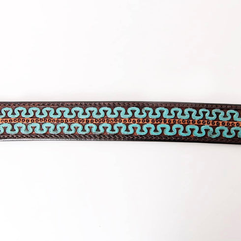 HILASON Medium Brown Genuine Leather Dog Collar, Handmade, Soft, Hand Tooled