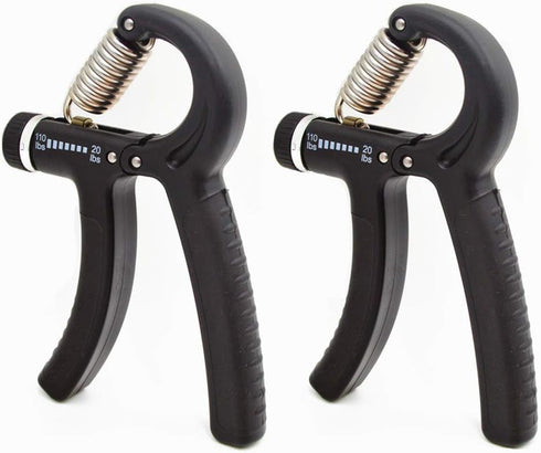 Set of 2 Hand Grip Tool, Adjustable Resistance 20-110 lbs Strength Trainer, Wrist Finger Forearm Grip, Hand Therapy Set for Muscle Building and Injury Recovery by amololo