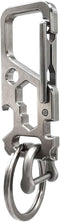 ResafeLy Titanium Carabiner Clip for Keys,Multifunctional EDC Keychain with Keyring,Backpack Accessory