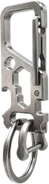 ResafeLy Titanium Carabiner Clip for Keys,Multifunctional EDC Keychain with Keyring,Backpack Accessory