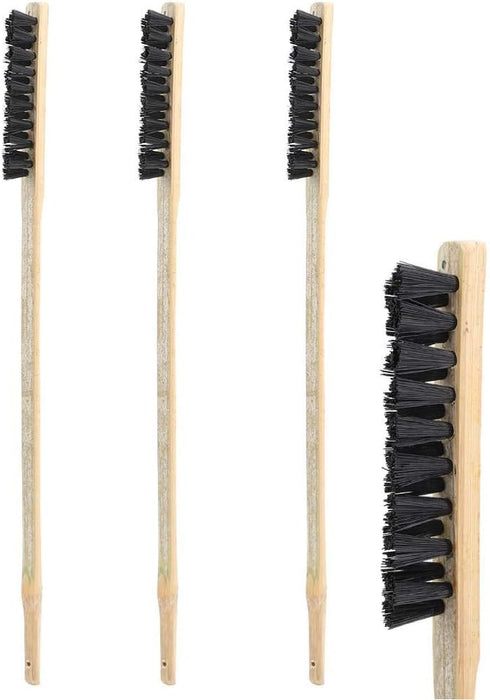 Long Handled Birdcage Brush, YOUTHINK 3Pcs Wooden Long Handle Bird Cleaning Brush for Parrots