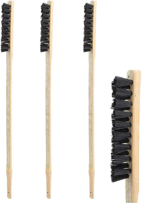 Long Handled Birdcage Brush, YOUTHINK 3Pcs Wooden Long Handle Bird Cleaning Brush for Parrots