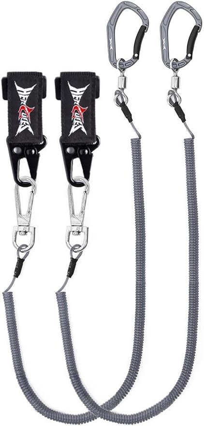 HERCULES M4 Fishing Lanyard, Heavy Duty Retractable Coiled Tether for Fishing Rods, Pliers, Kayak Paddles