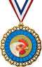 Chicken Medal, 2 1/2" Galaxy Star Chicken Medals, Great Chicken Awards Prime
