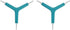 HARFINGTON 2pcs Y-Shaped 3 Way Bike Hex Wrench Kit, All-In-One Multi Portable Biking Torque Spanner 2.5/3/4mm (Blue)