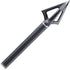 G5 Montec 1-Piece Construction Durable Fixed Blades Steel Screw-in Broadheads for Bow Arrows - Pack of 3