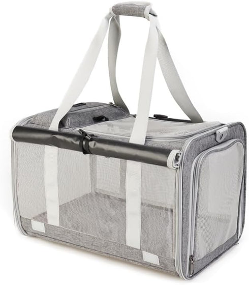 XhuangTech Pet Carrier, Airline Approved Travel Bag, Collapsible Soft-Sided Dog Kennel for Small Medium Pets