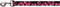 Buckle-Down Pet Leash - Hibiscus Weathered Black/Pink - 4 Feet Long - 1" Wide