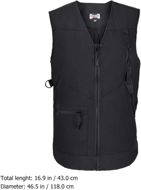 TEHAUX Dog Handler Training Vest, Professional Pet Trainer Jacket with Multi Pockets for Men/Women, Size 1
