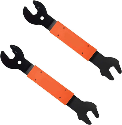 Tfwadmx 2 Pcs Bike Pedal Wrench, Bicycle Spanner 15, 16, 17 mm Repair Removal Tool for Mountain Bike