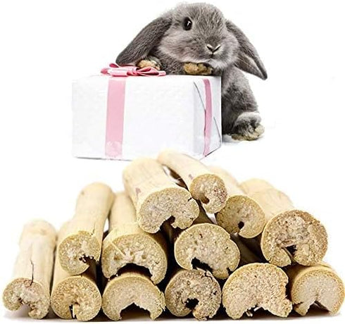 150G Rabbit Chew Toys, Rabbit Treats from Sweet Bamboo, Guinea Pig Chew Toys for Clean Teeth and Healthy Gums
