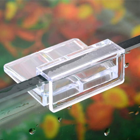 8pcs Clear Acrylic Aquarium Glass Cover Clip Support Holder for Fish Tank (5mm)
