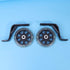 Garneck Bike Holder 2pcs Training Wheels Stabilizer Mute Flashing Wheel for 12 Inch Bracket Kids Bikes (Black)