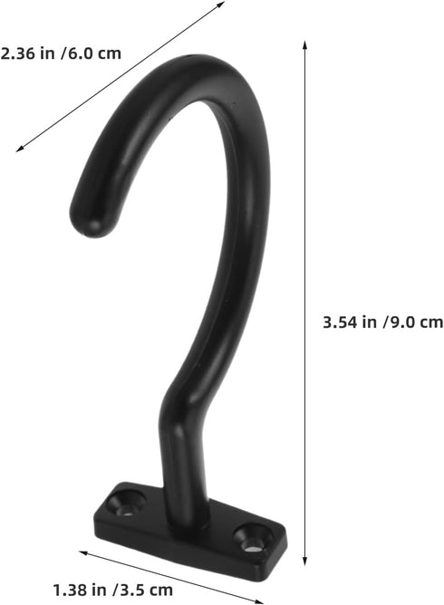 4pcs GANAZONO Billiard Cue Holder Hooks Metal Pool Table Side Rack Wear-resistant Snooker Pool Accessories Organizer