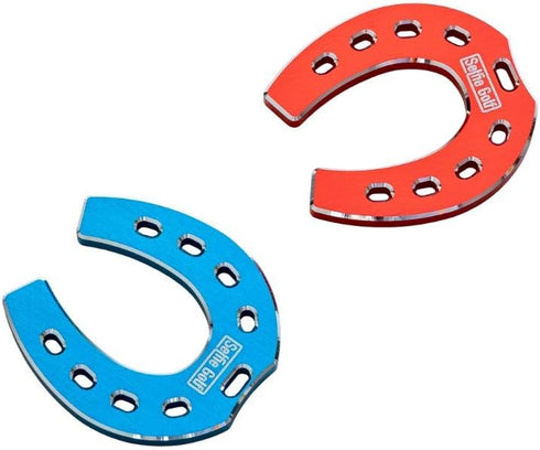 SelfieGOLF SelfieTotem 2 Horseshoe Golf Ball Markers for Putting Alignment Accessories - Diamond-Cut Edges