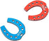 SelfieGOLF SelfieTotem 2 Horseshoe Golf Ball Markers for Putting Alignment Accessories - Diamond-Cut Edges