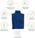 Cozy Comfort Carrier - Small Cobalt Blue Cat Carrier, Soft for Grooming, Vet Visits, and Travel