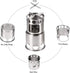 Lixada 2PCS Portable Outdoor Cooking Pots and Pans Set, Stainless Steel Camping Cookware with Mesh Pouch