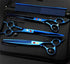 Purple Dragon 8.0 inch Dog Hair Cutting Scissors, Curved and Thinning Grooming Tool Kit