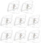 Toddmomy 8Pcs Transparent Dog Wall Pee Pad Holder with Nonslip Base for