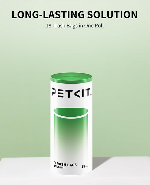 2/PUROBOT Box-1 Roll(18 count)) PETKIT Replacement Trash Bag Waste Bag for PuraMax Max Pro Automatic Cat Litter