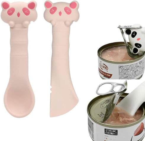 Small Spatula For Short Can, Cat Food Scoop, Wet Food Spoon For Dog Or Cat, Open Canned With Spatula, Manual Can Opener