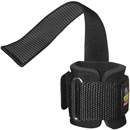 Heavy Duty Lifting Straps with Neoprene Padded Wrist Wraps & Rubber Grip Support Straps