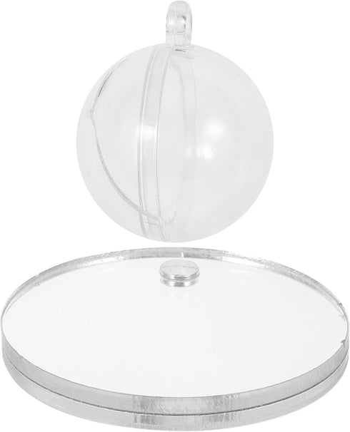 POPETPOP Betta Exercise Mirror Set, Double Sided Circle with Floating Ball for Fish Tank