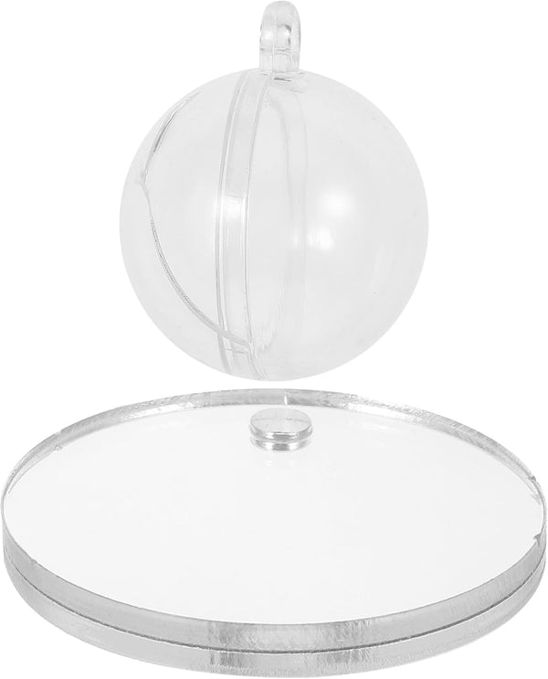 POPETPOP Betta Exercise Mirror Set, Double Sided Circle with Floating Ball for Fish Tank