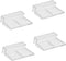 Haulonda 4pcs Clear Acrylic Aquarium Fish Tank Glass Cover Clip Support Holder (12mm)