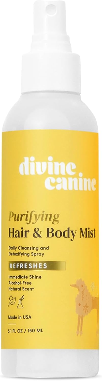 Purifying Hair & Body Mist, Dog Grooming Conditioner Spray with Aloe Vera & Vitamin E, 150ml