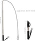 POPETPOP Flirt Pole for Dogs, Interactive Teaser Wand with 2 Rope Chew Toys for Training and Exercise (Size L)