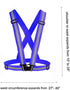 Reflective Vest Running Gear 3Pack, Adjustable Safety Vests High Visible Reflective Belt Straps