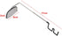 Yooha Adjustable Angle Bicycle Eyeglass Mirror, Aluminium Alloy Riding Mirror for Cycling Helmet Mount