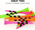 SWINGTEK 120 Pack Plastic Golf Tees, 100 pcs 3-1/4 Inch Unbreakable Long Tees and 20 Short Tees, Mixed Color